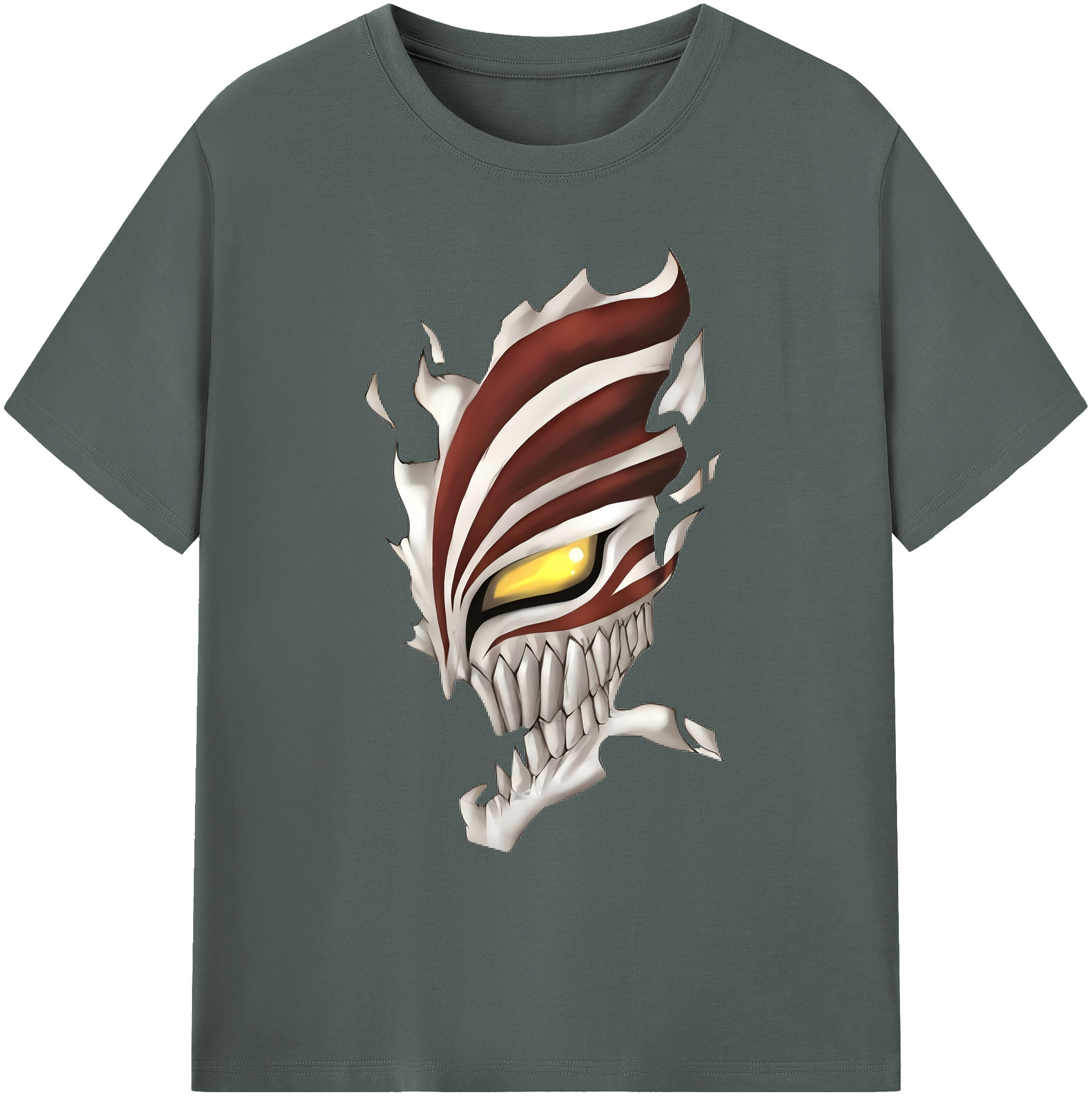 （画像用） ブリーチ 黒崎一護（くろさき いちご）BLEACH Kurosaki Ichigo 綿100％ メンズ半袖Tシャツ｜肌触りやわらか＆通気性